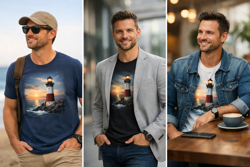 How to Wear a Lighthouse Graphic Tee Anywhere