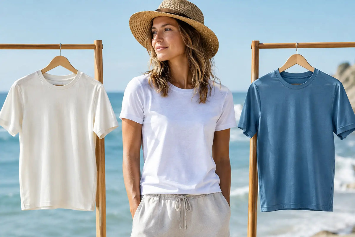 Cotton Tees Versus Polyester for Coastal Days