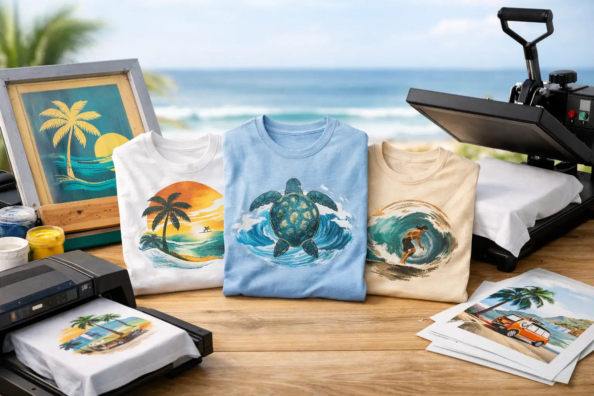 Understanding T-Shirt Print Methods for Coastal Tees