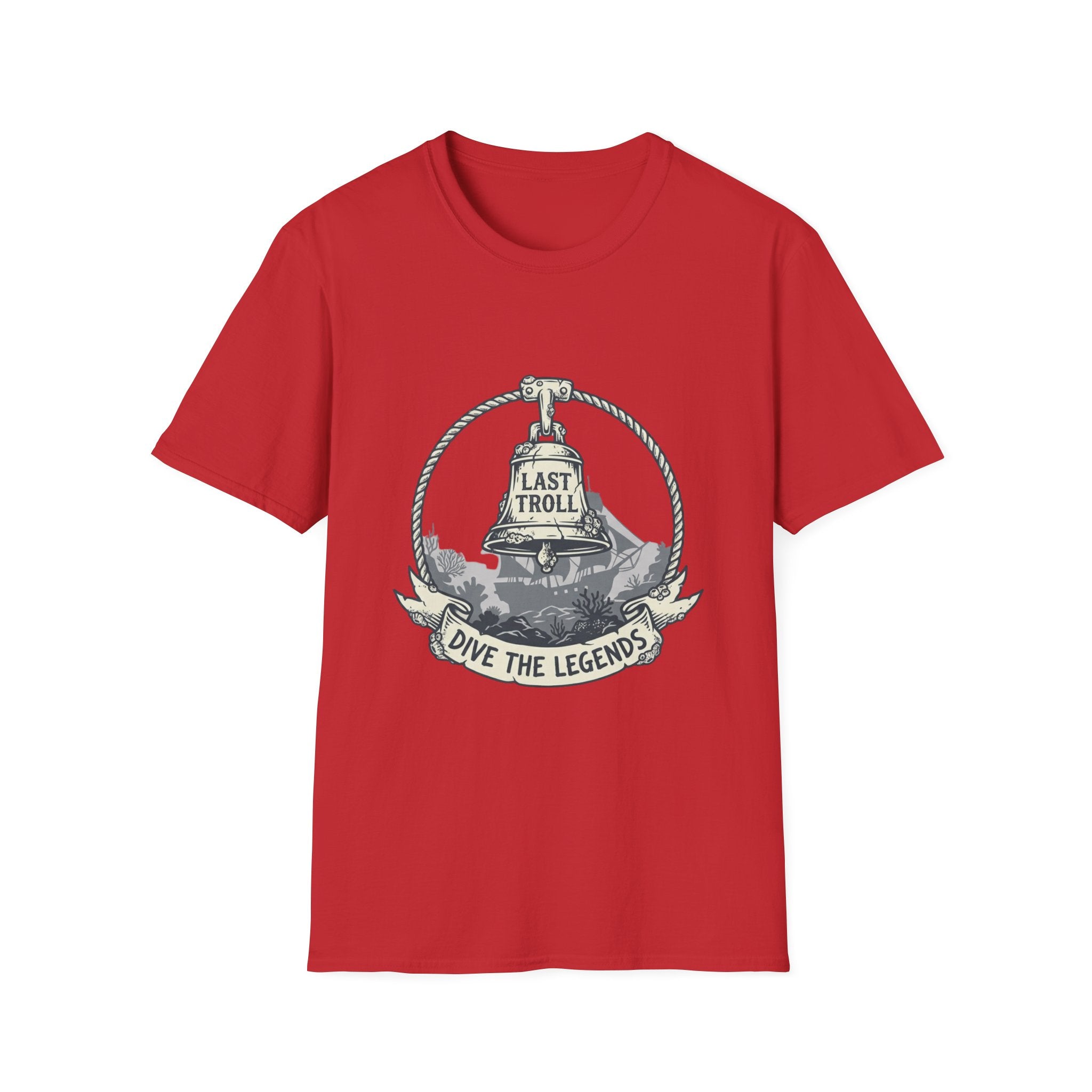 T-Shirt — 'Last Troll' Nautical Dive Badge Tee (Dive the Legends)