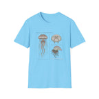 Vintage Jellyfish Illustration T-Shirt — Marine Biology Art Tee