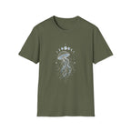 Moon Phase Jellyfish T-Shirt - Celestial Ocean Graphic Tee