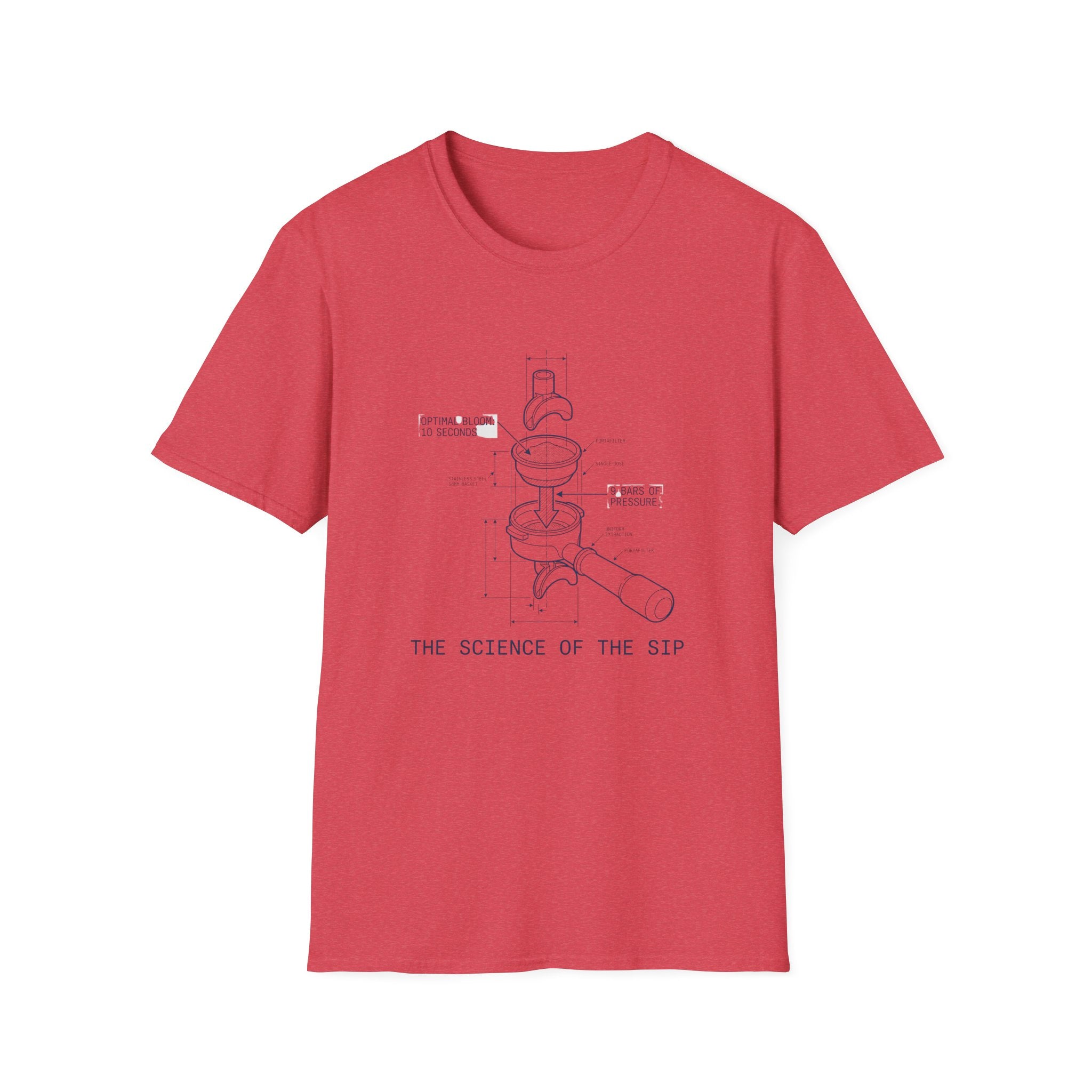 Coffee Diagram T-Shirt — "The Science of the Sip" Espresso Blueprint Tee