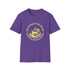 Beach Coffee T-Shirt — "Mornings at the Beach: Sunshine & Caffeine"