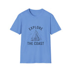 Explore The Coast Sailboat T-Shirt — Nautical Adventure Tee
