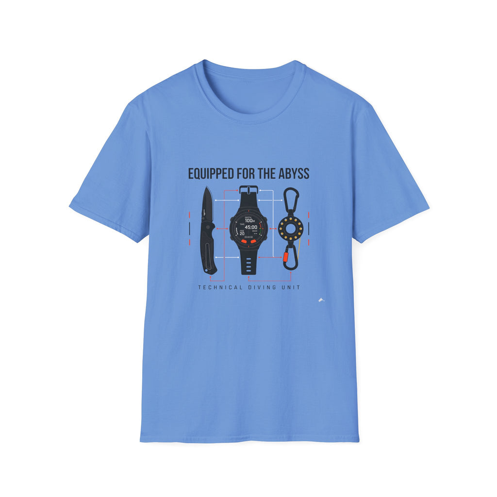 Equipped for the Abyss Scuba Gear T-Shirt — Technical Diving Tools Tee