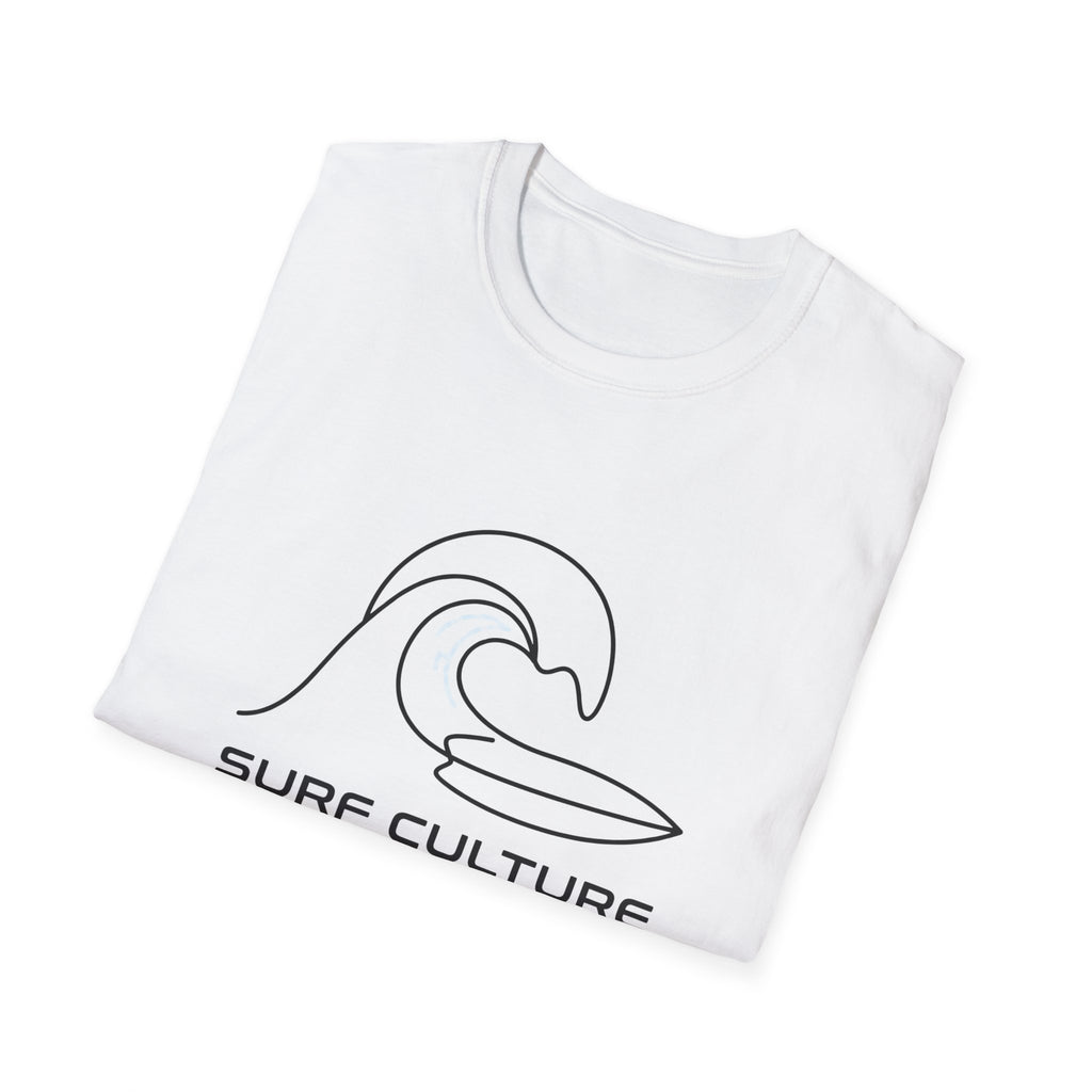 Surf Culture T-Shirt – Minimal Wave Graphic Tee
