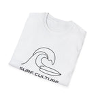 Surf Culture T-Shirt – Minimal Wave Graphic Tee
