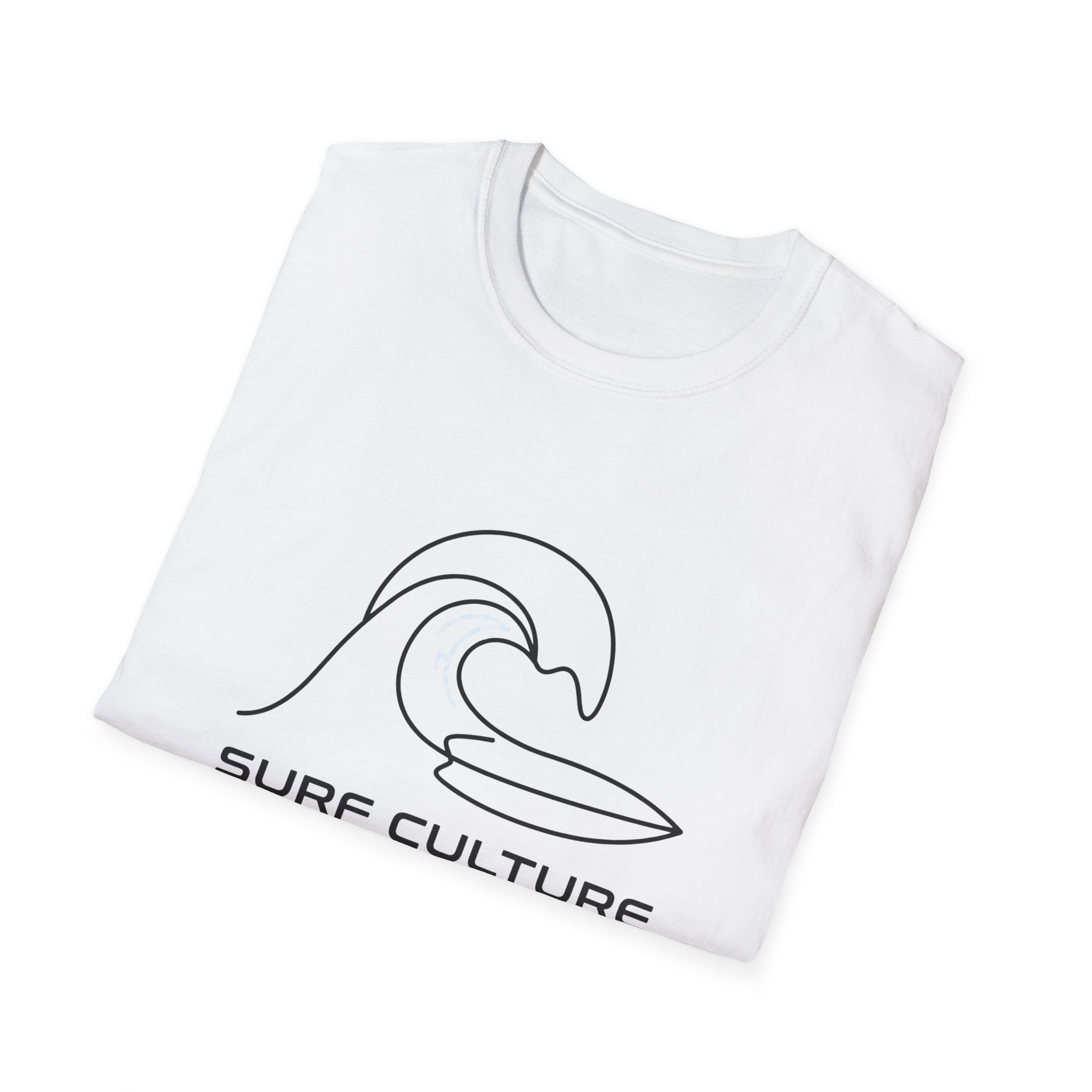 Surf Culture T-Shirt – Minimal Wave Graphic Tee
