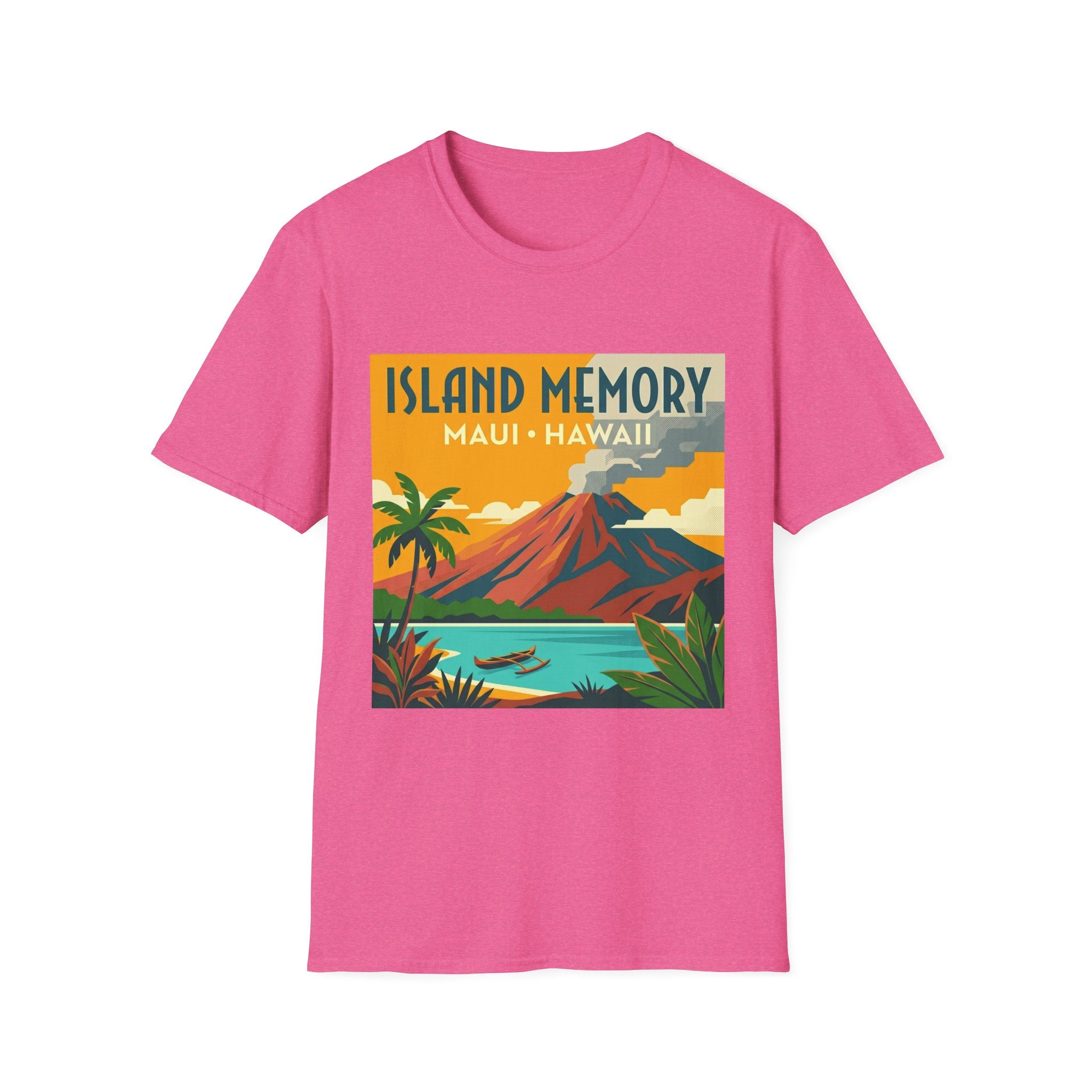 T-Shirt — Island Memory Maui Hawaii Vintage Travel Poster Design