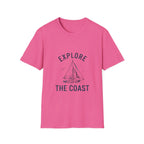Explore The Coast Sailboat T-Shirt — Nautical Adventure Tee