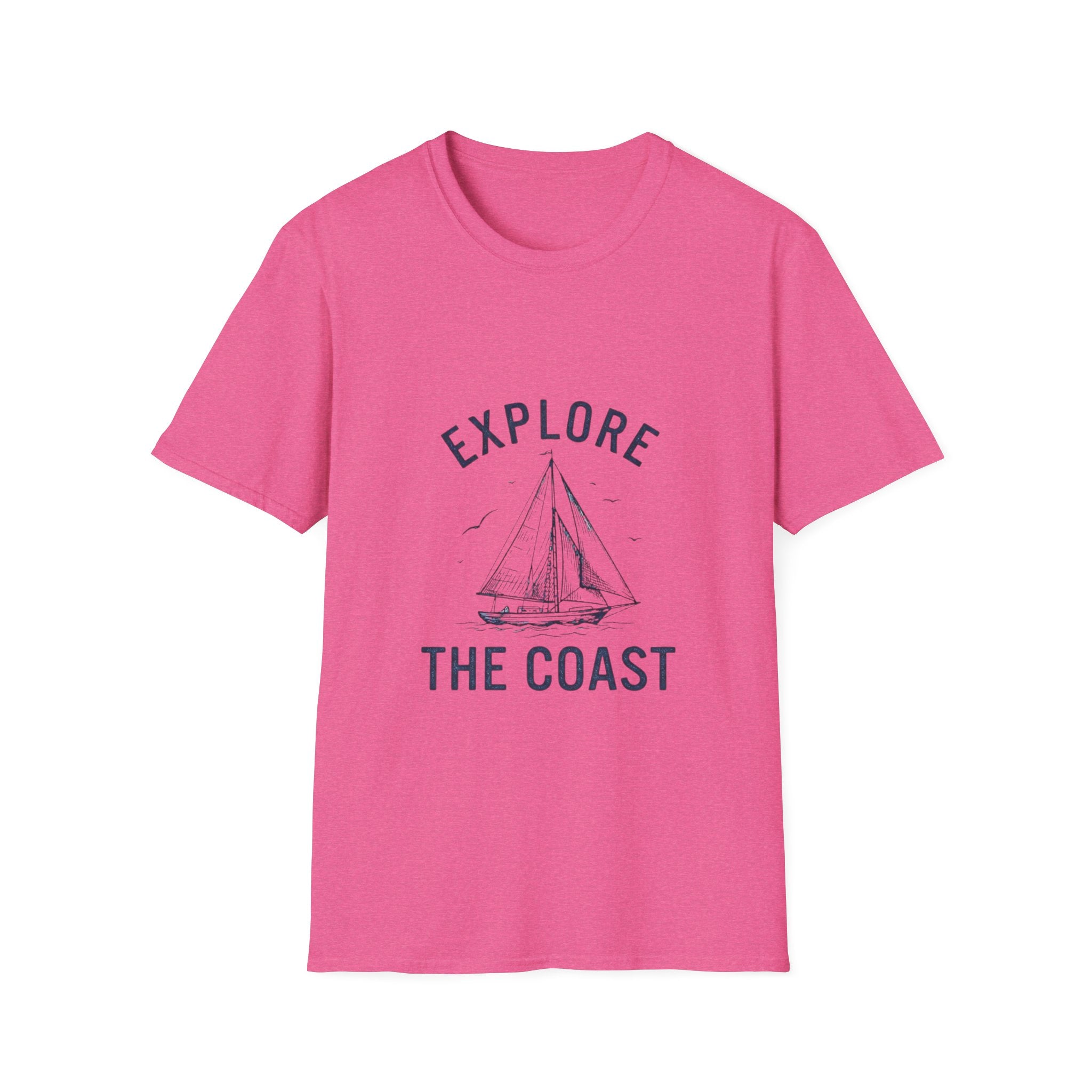 Explore The Coast Sailboat T-Shirt — Nautical Adventure Tee