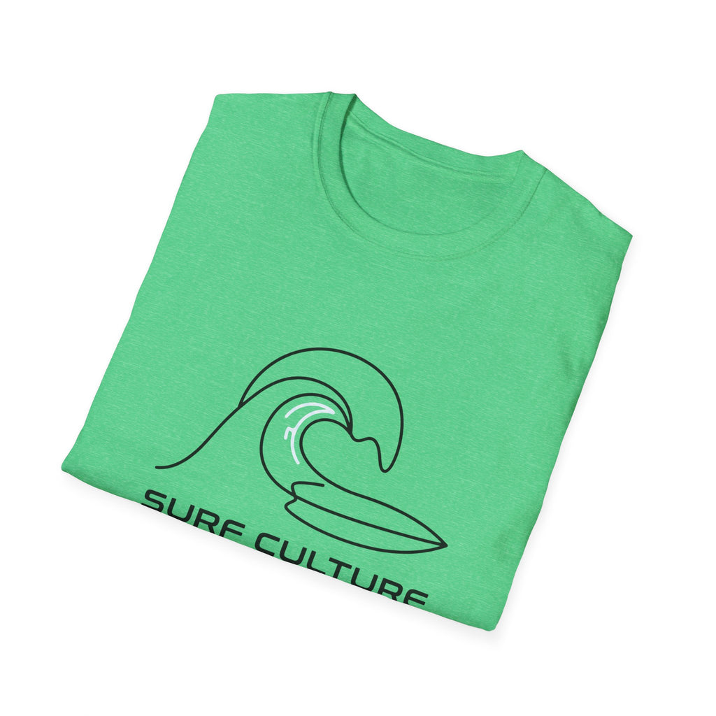 Surf Culture T-Shirt – Minimal Wave Graphic Tee