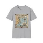 Pirate Coast Map T-Shirt — 'The Pirate Coast of the Outer Banks • 1718' Vintage Nautical Tee