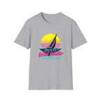 Sailboat Sunset T-Shirt — "Wild Water Racing Club" Retro Nautical Tee