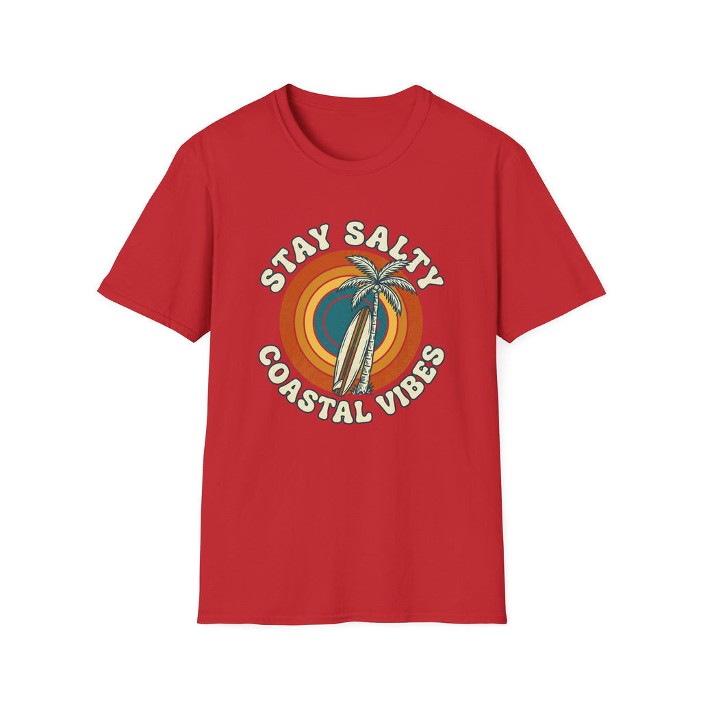 Stay Salty Coastal Vibes T-Shirt — Retro Palm Beach Graphic Tee