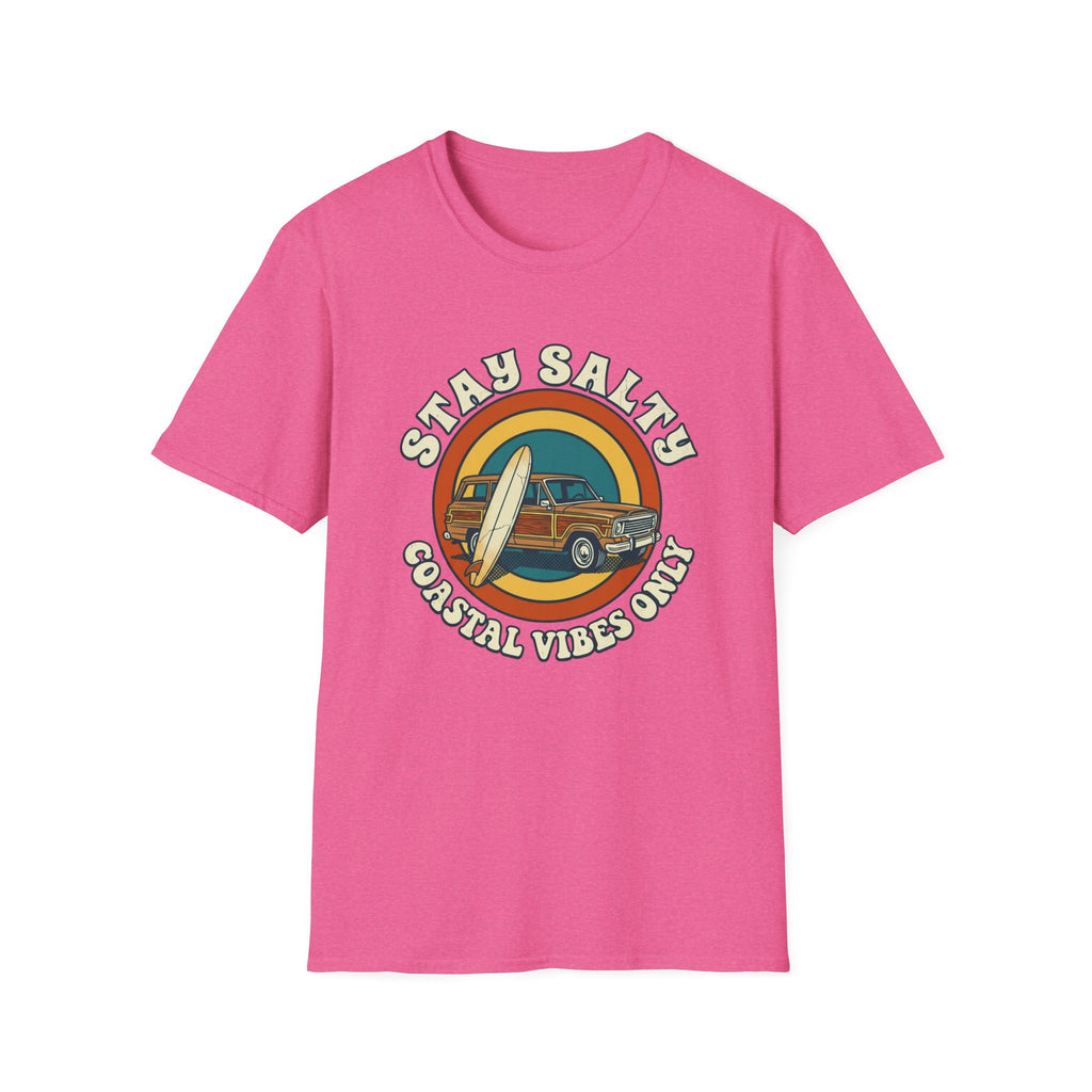Stay Salty Surf Truck T-Shirt — Coastal Vibes Only Vintage Tee