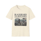 Blackbeard vs. Maynard T‑Shirt — "The Devil Met the Crown at Ocracoke" Historical Pirate Battle Tee