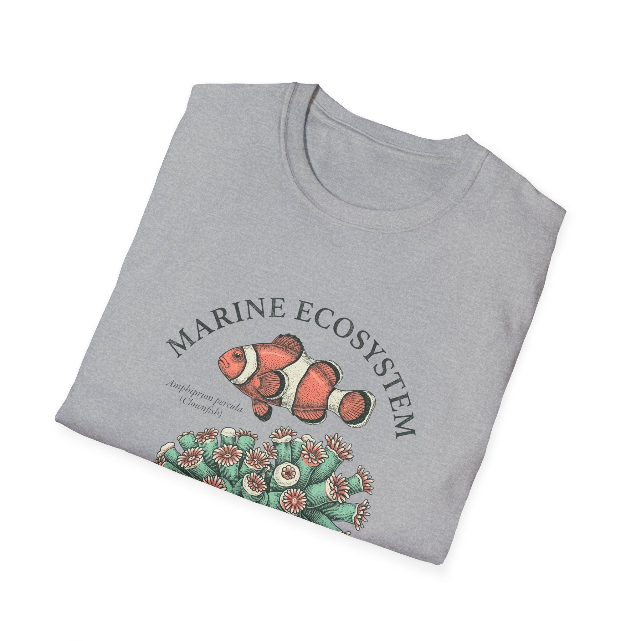 Marine Ecosystem Clownfish & Coral T-Shirt