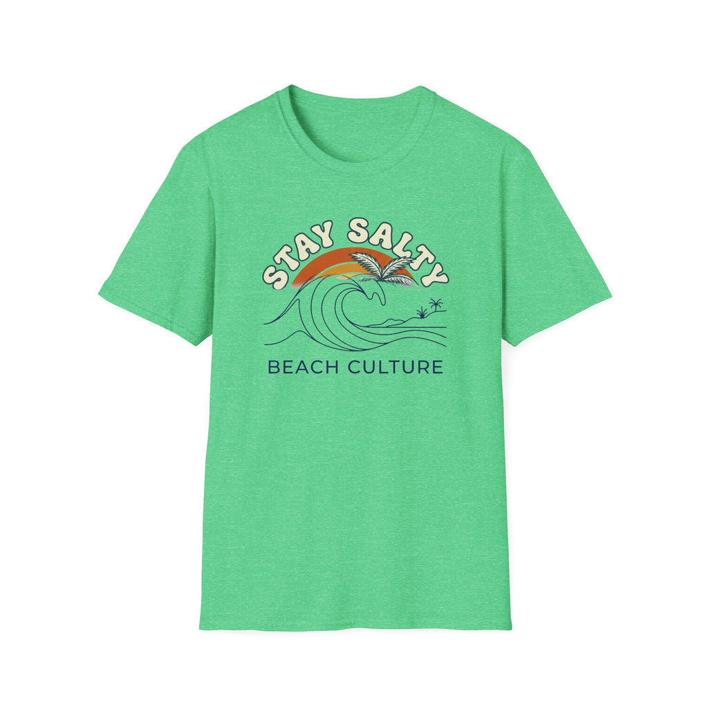 Stay Salty Beach Culture T-Shirt — Retro Wave Surf Graphic Tee