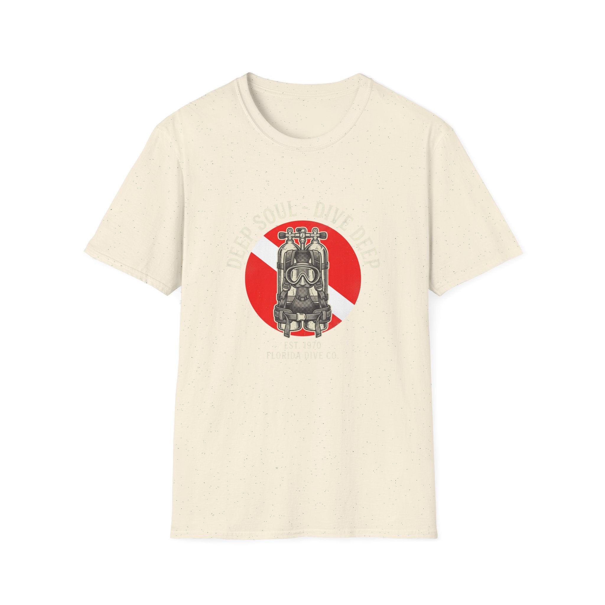 T-Shirt — Dive Flag Scuba Regulator Design (“Dive Your Soul: Dive Deep”)