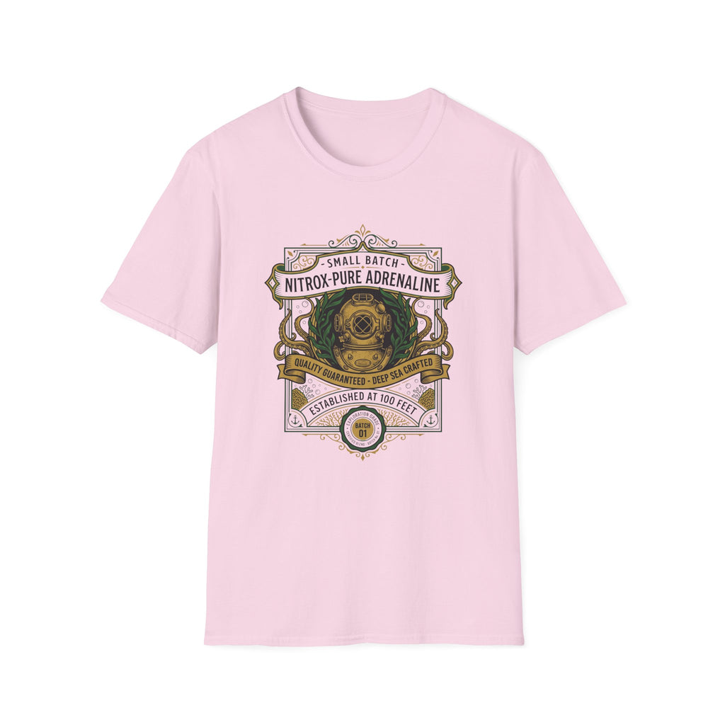 Nitrox Pure Adrenaline Graphic T-Shirt — Vintage Diving Emblem Tee