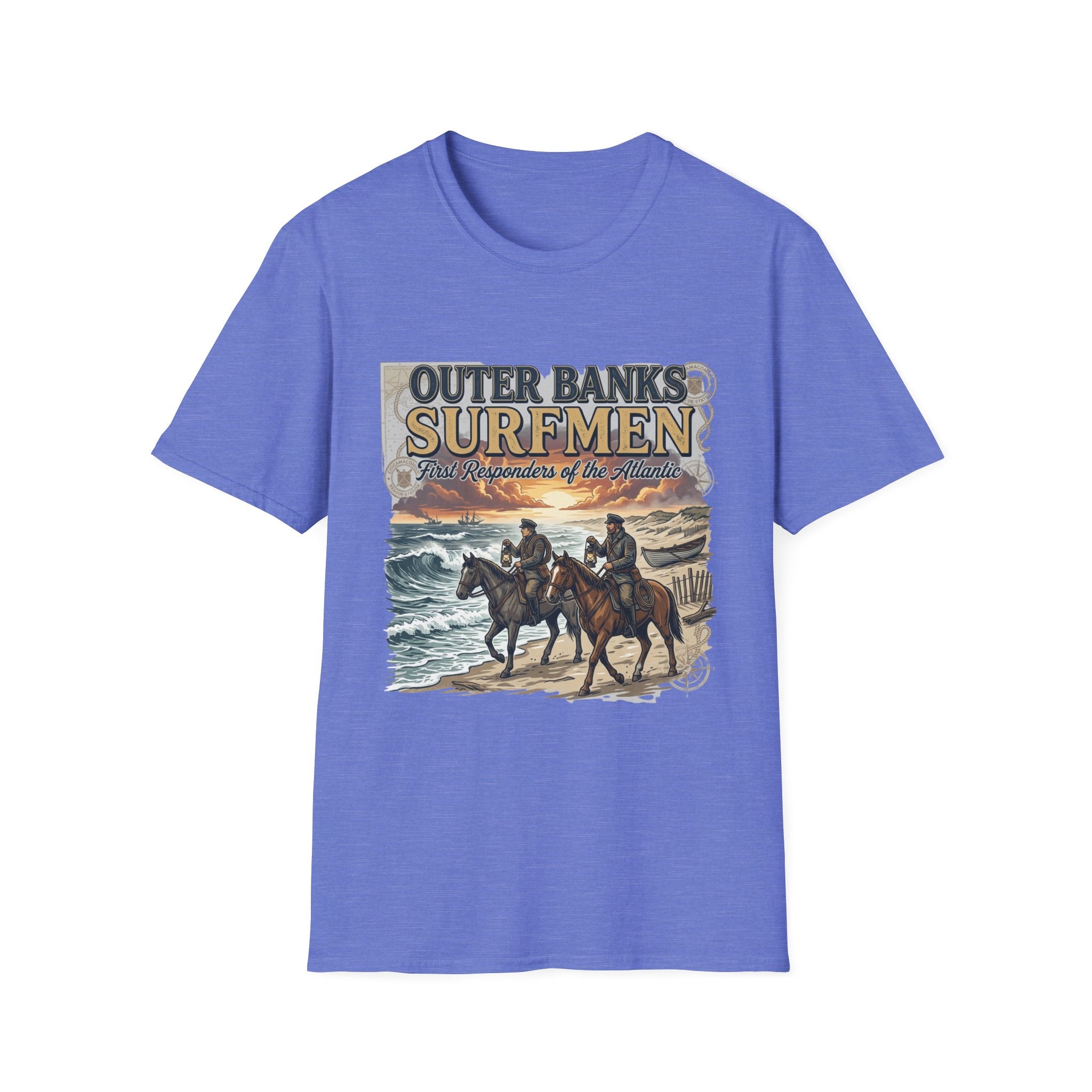 Outer Banks Surfmen T-Shirt — First Responders of the Atlantic Vintage Beach Tee