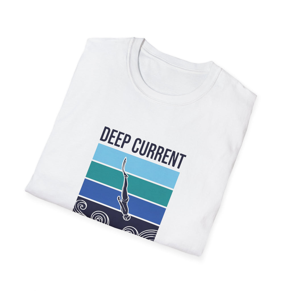 T-shirt graphique Deep Current — T-shirt de plongeur océanique « La pression forge le caractère »