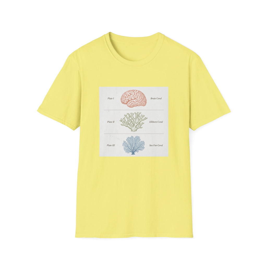 Brain, Coral, Sea Life T-Shirt – "Plant It, Grow It, Love It" Ocean Anatomy Tee