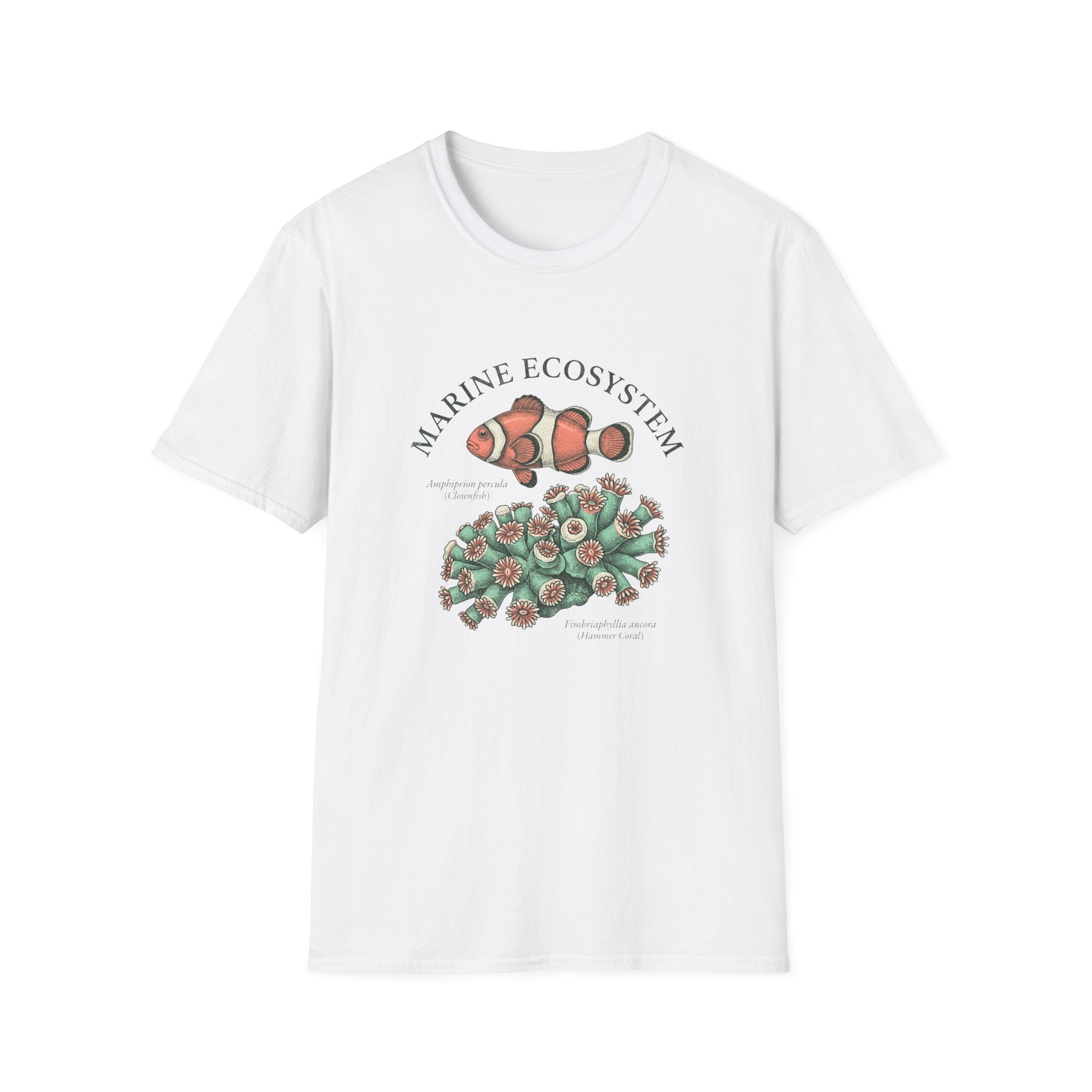 Marine Ecosystem Clownfish & Coral T-Shirt