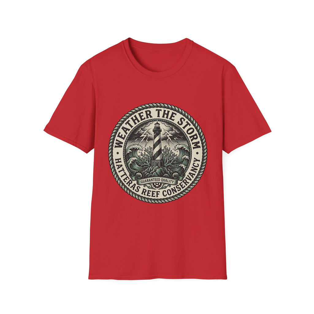 Weather the Storm Lighthouse T-Shirt — Coastal Conservation Graphic Tee
