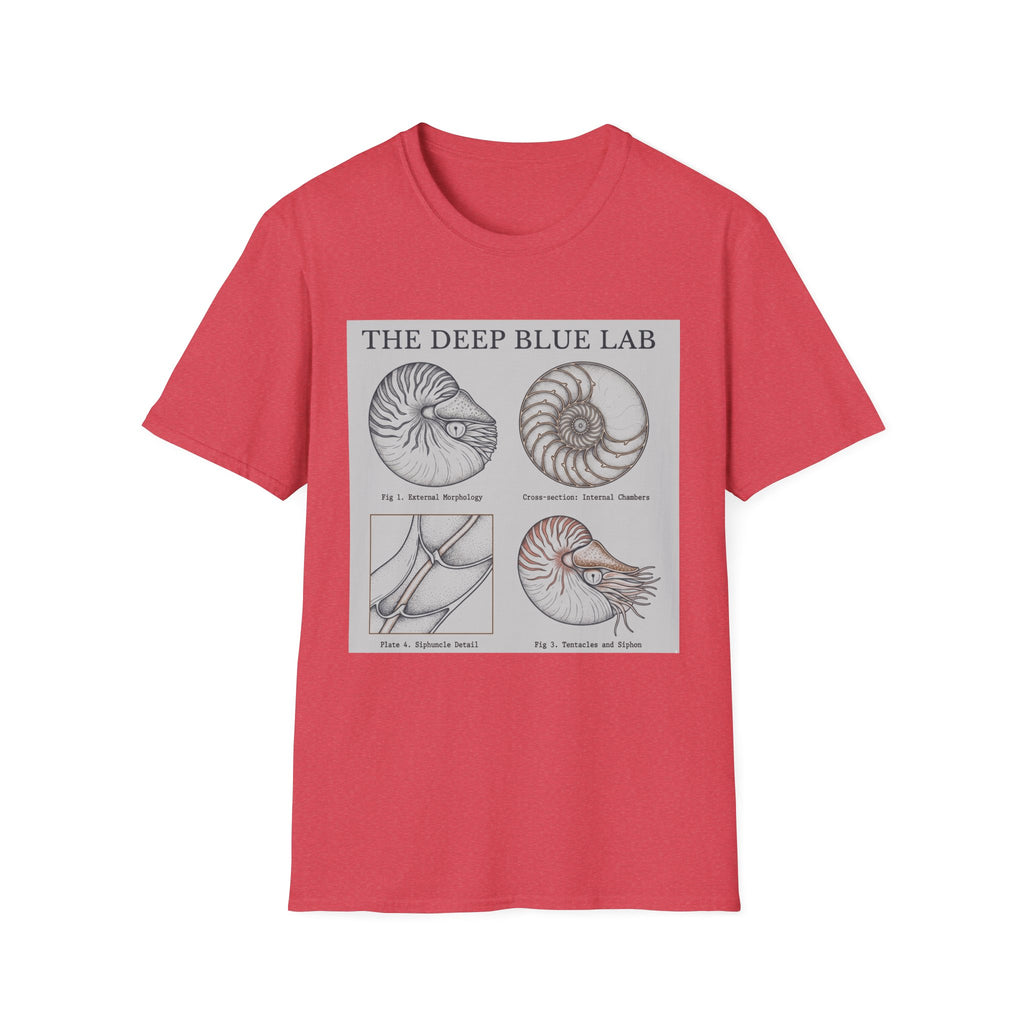Nautilus Anatomy T-Shirt – The Deep Blue Lab Vintage Sea Life Tee