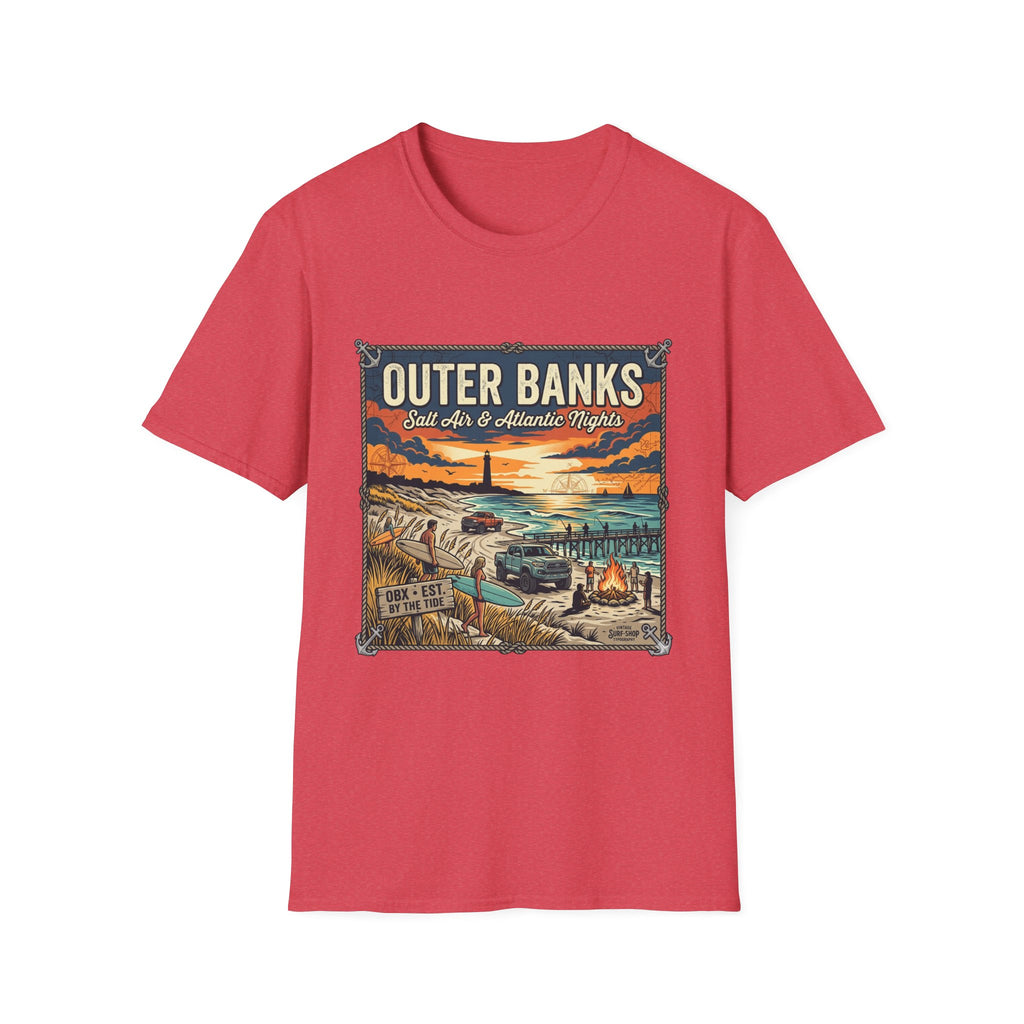 Outer Banks T-Shirt — 'Outer Banks: Salt Air & Atlantic Nights' Vintage Coastal Tee