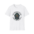 The Abyss Is Calling T-Shirt — Midnight Zone Diver Helmet Graphic Tee