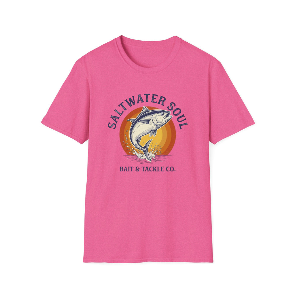 Saltwater Soul Fishing T-Shirt — Bait & Tackle Coastal Tee
