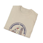 T-Shirt — "Professional Sand Stroller" Seagull Design (Slowest Tide Hunter)
