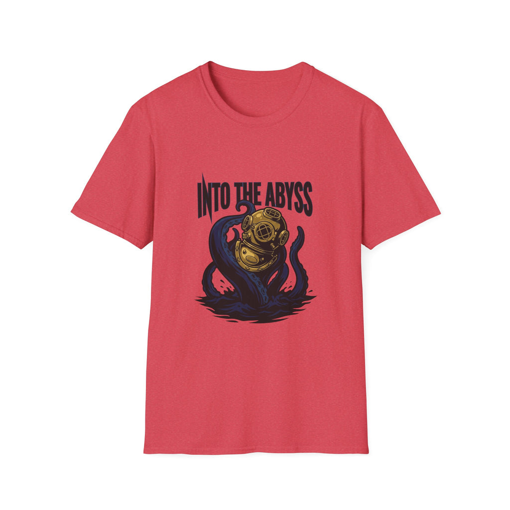 Into the Abyss T-Shirt — Deep Sea Diver & Octopus Graphic Tee