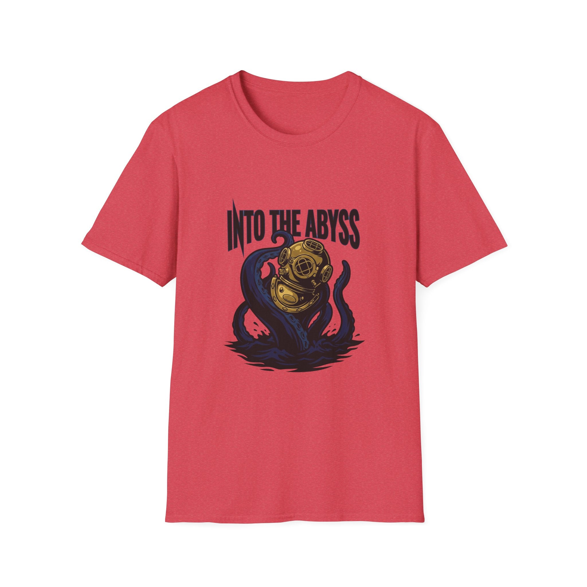 Into the Abyss T-Shirt — Deep Sea Diver & Octopus Graphic Tee