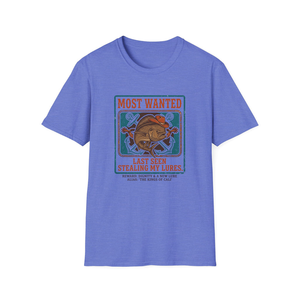 Most Wanted Fishing Shirt - "Last Seen Stealing My Lures" Tee
