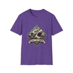 Shark Vintage Crest T-Shirt — "Respect the Current" Nautical Graphic Tee