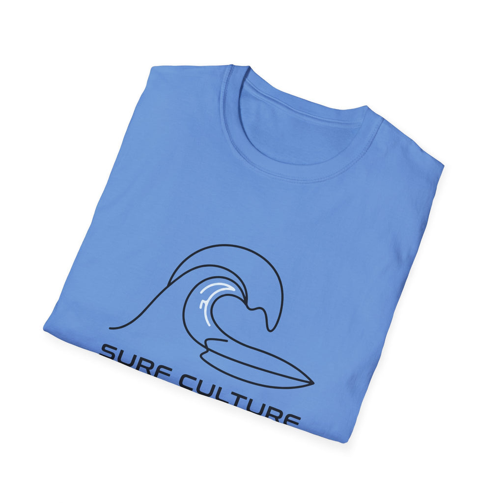 Surf Culture T-Shirt – Minimal Wave Graphic Tee