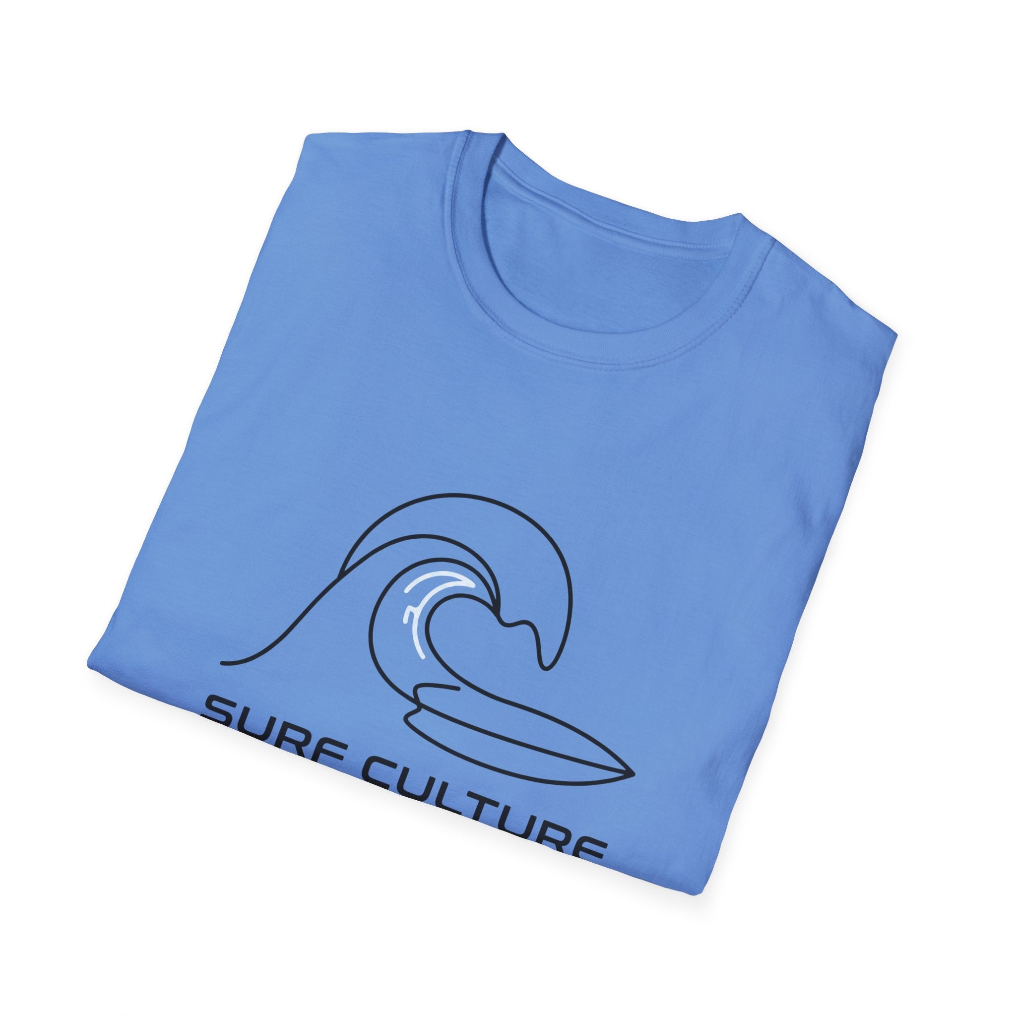 Surf Culture T-Shirt – Minimal Wave Graphic Tee