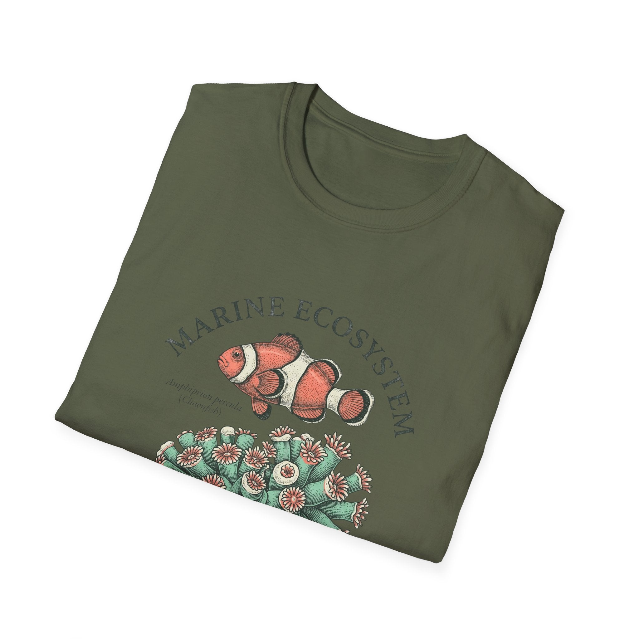 Marine Ecosystem Clownfish & Coral T-Shirt