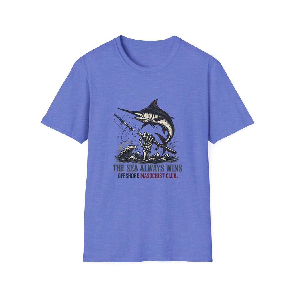 The Sea Always Wins Marlin T-Shirt - Offshore Fishing Graphic Tee