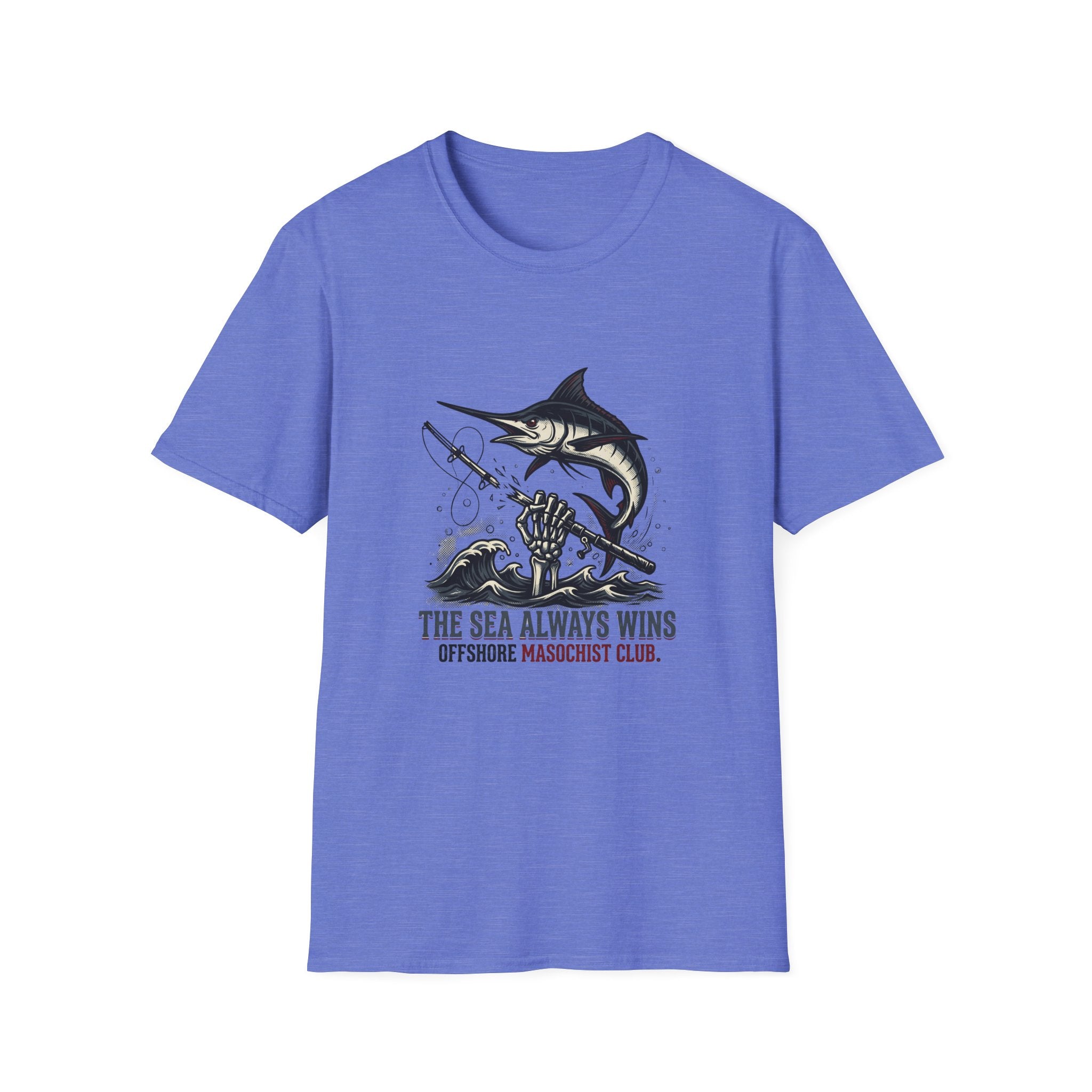 The Sea Always Wins Marlin T-Shirt - Offshore Fishing Graphic Tee