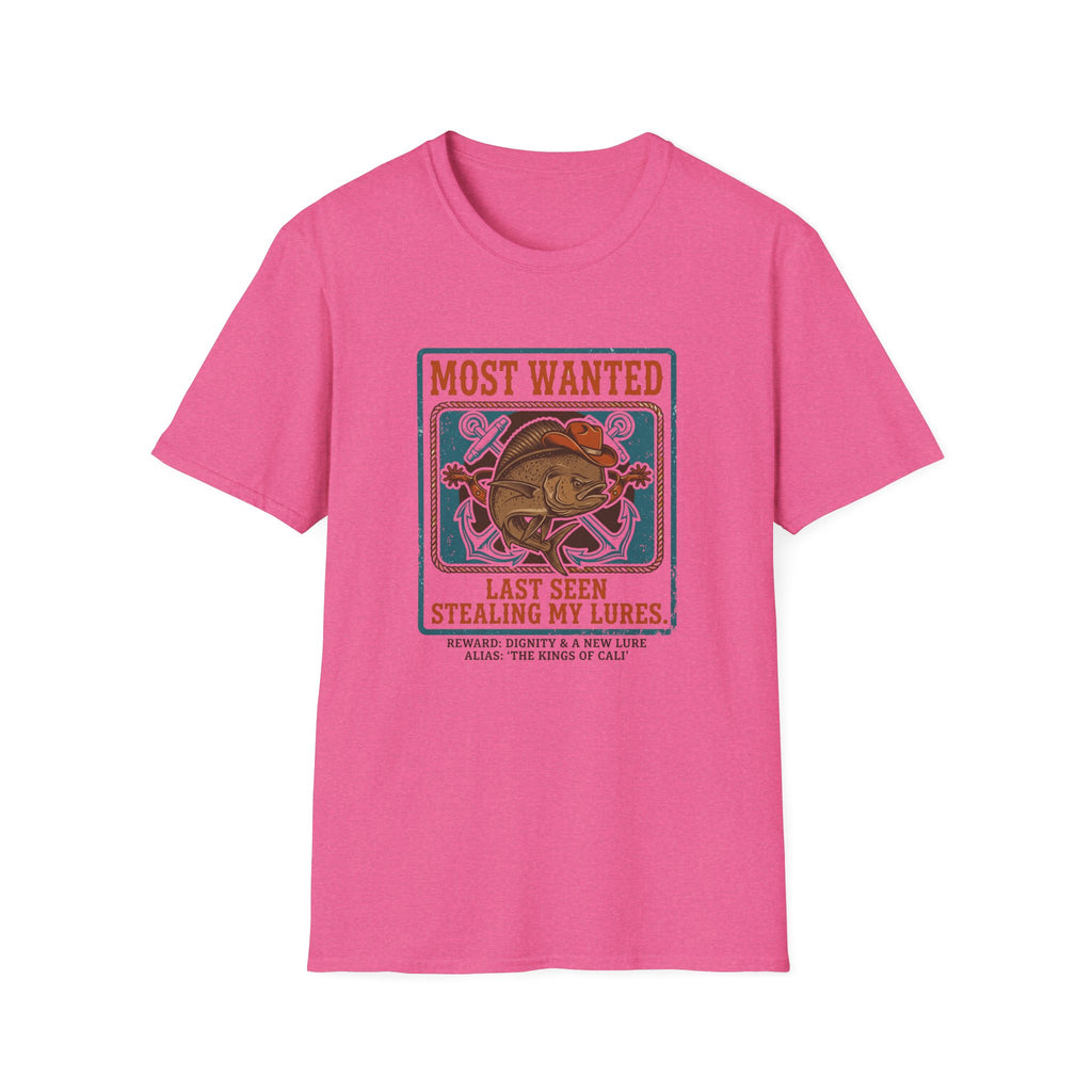 Most Wanted Fishing Shirt - "Last Seen Stealing My Lures" Tee