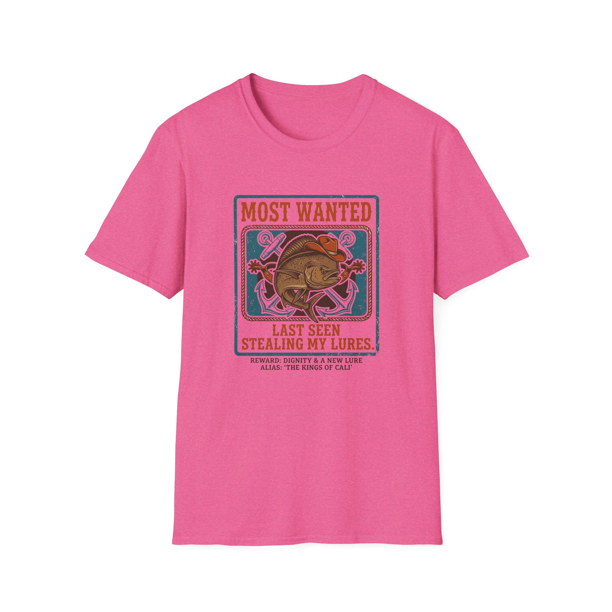 Most Wanted Fishing Shirt - "Last Seen Stealing My Lures" Tee