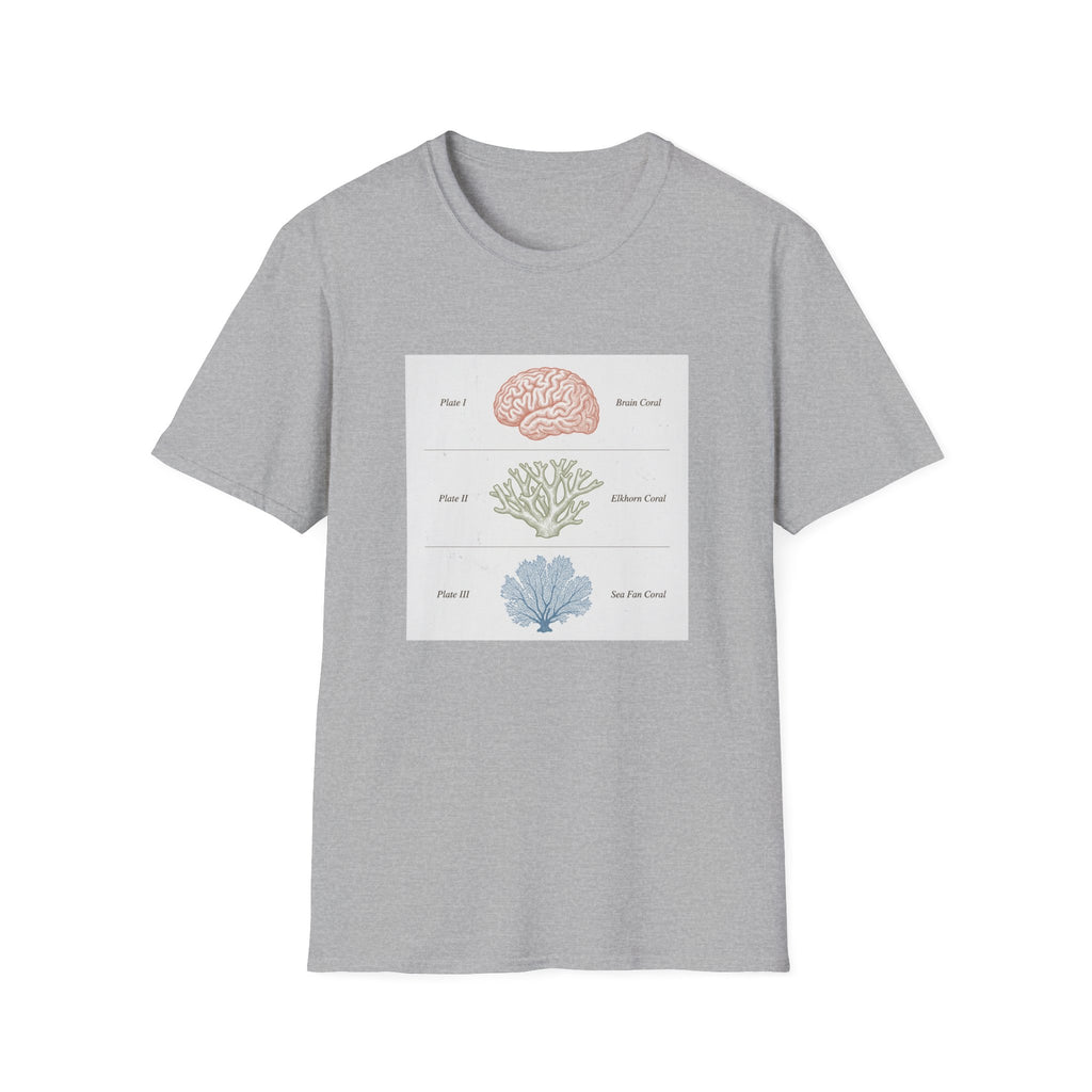 Brain, Coral, Sea Life T-Shirt – "Plant It, Grow It, Love It" Ocean Anatomy Tee