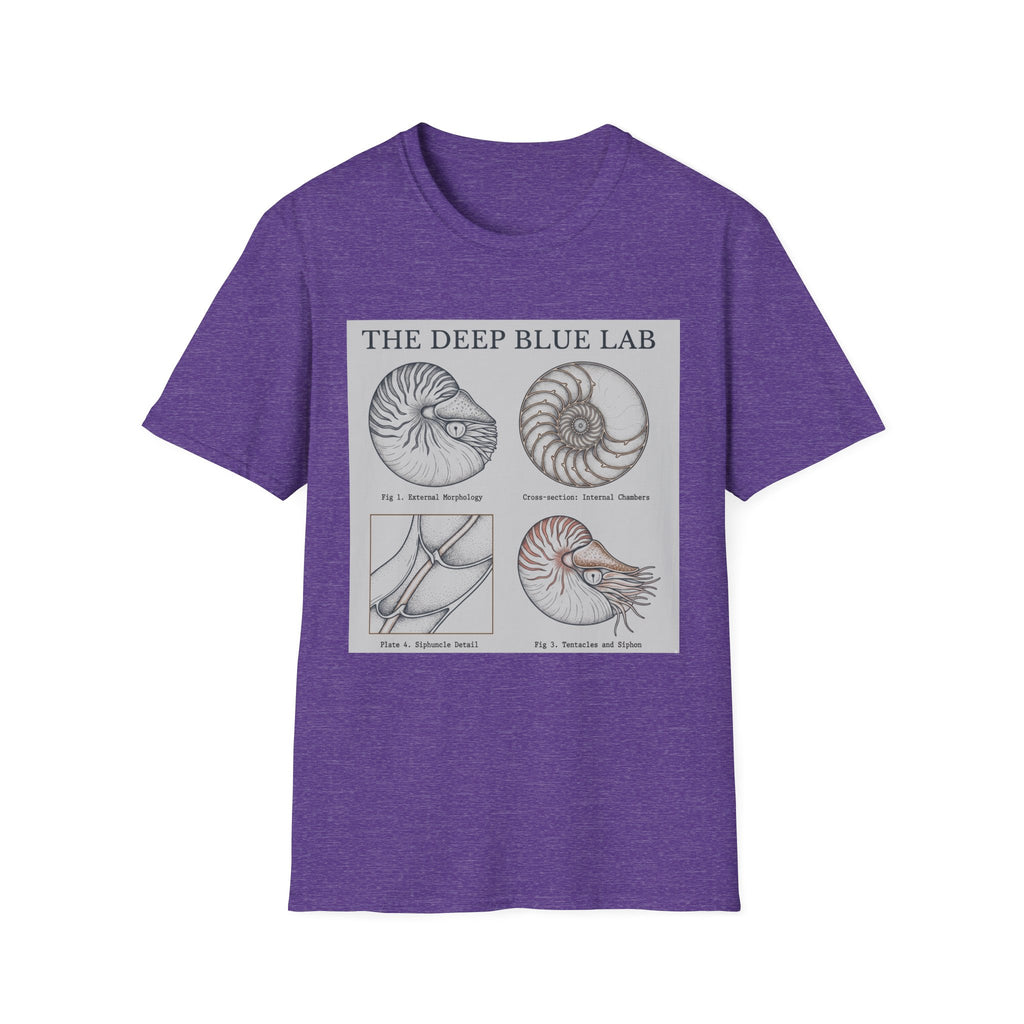 Nautilus Anatomy T-Shirt – The Deep Blue Lab Vintage Sea Life Tee