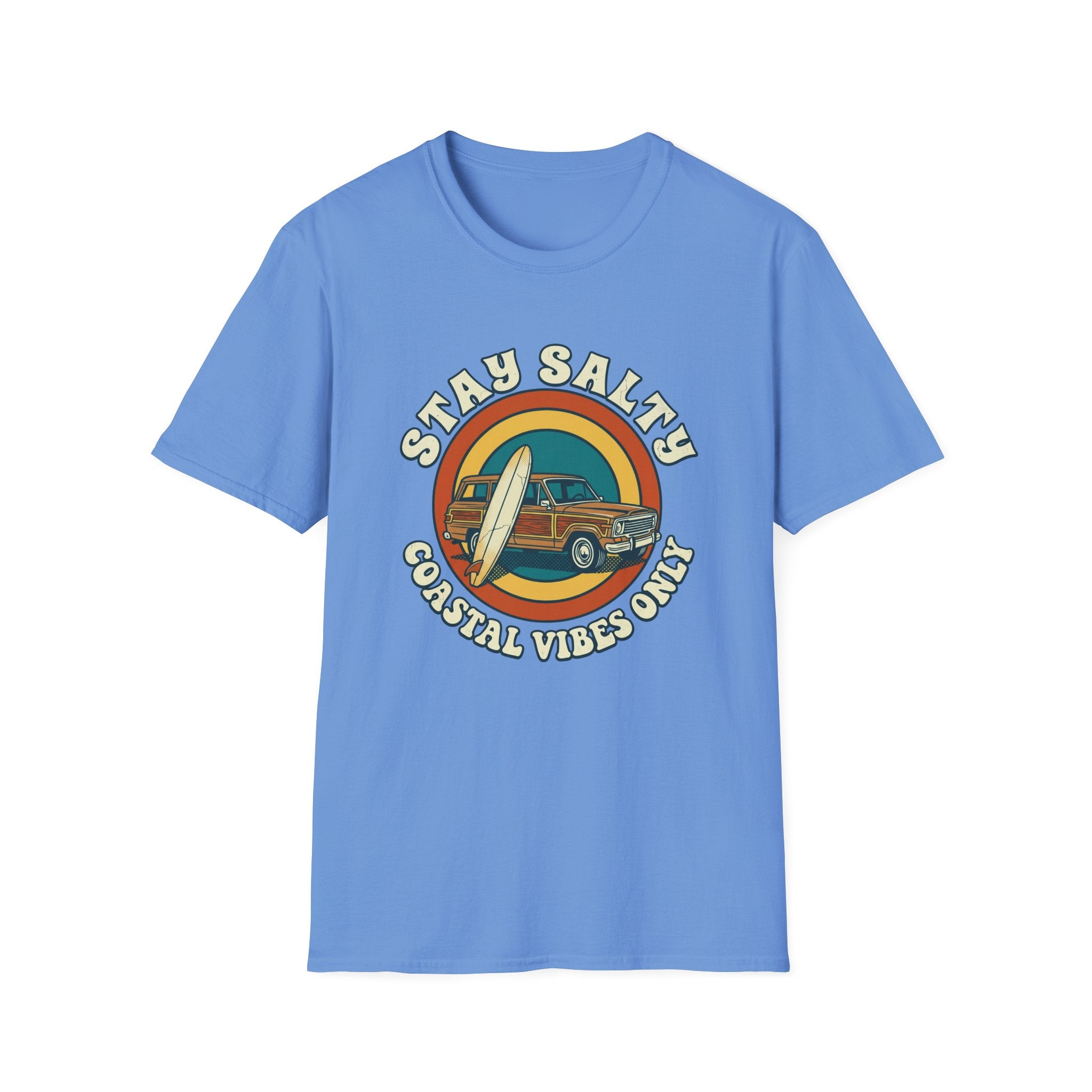 Stay Salty Surf Truck T-Shirt — Coastal Vibes Only Vintage Tee